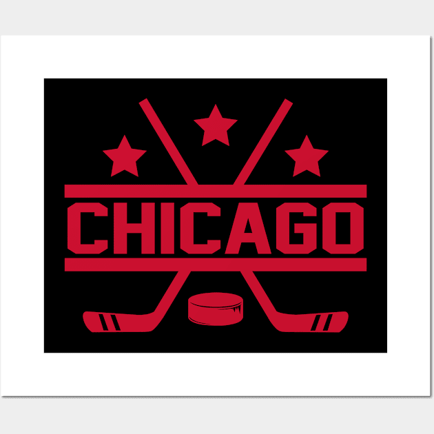 Chicago Hockey Wall Art by CasualGraphic